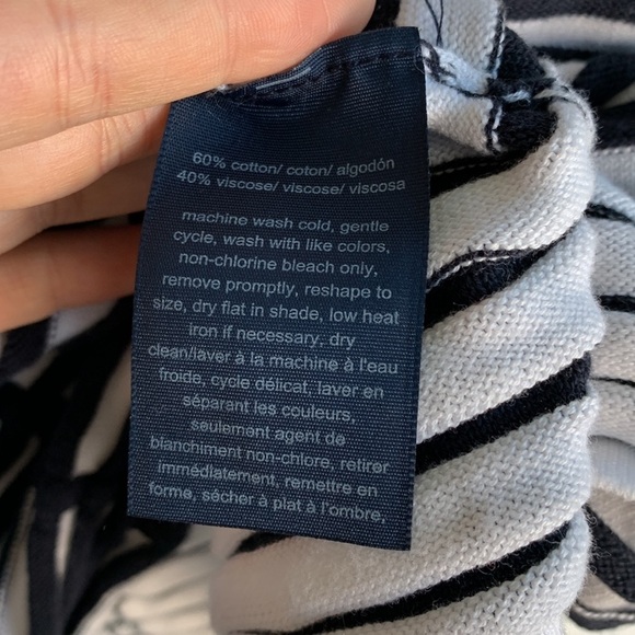 Tommy Hilfiger Striped Ribbed Sleeveless Sweater sz L - Picture 4 of 6